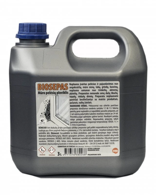 Asepas BIOCIDINIS PREPARATAS BIOSEPAS 3L