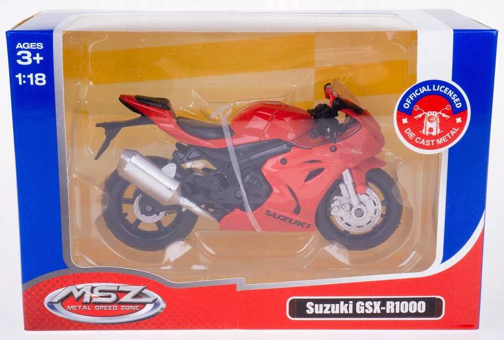 Daffi Model MSZ 1:18 Suzuki GSX-R1000 raudona 33174