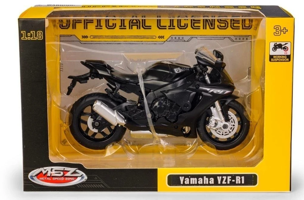 Daffi Model MSZ 1:18 Yamaha YZF-R1 juoda M-320 33204