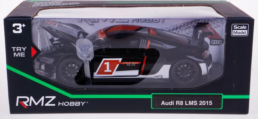 Daffi Model RMZ Hobby 1:32 Audi R8 2015black H-125 81253