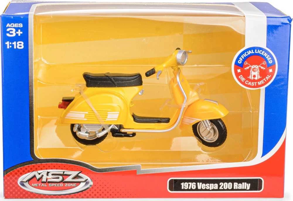 Daffi Modelis MSZ 1:18 1976 Vespa200Rally geltonas M-321 33211