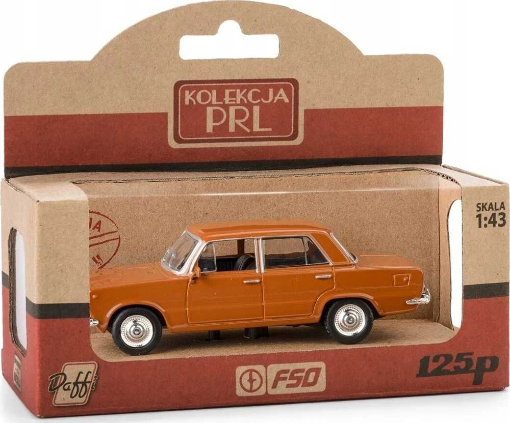 Daffi Carm Modeliukas 1:43, FIAT 125P PRL, rudos spalvos