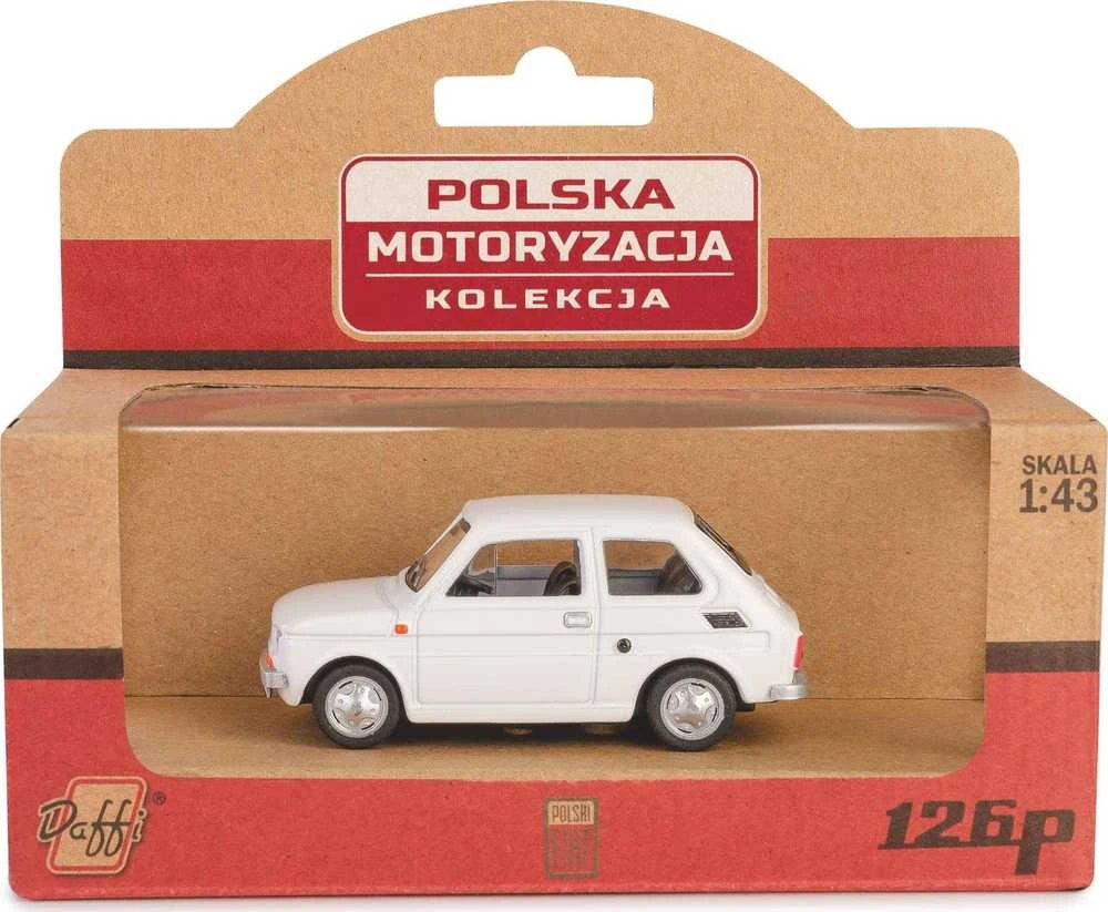 Daffi Važiuoklė PRL Fiat 126p balta