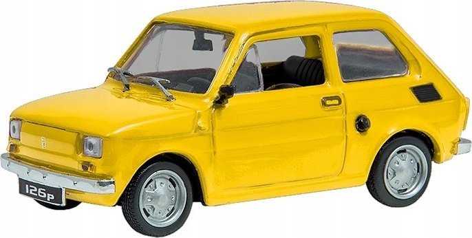 Daffi Važiuoklė PRL Fiat 126p geltona