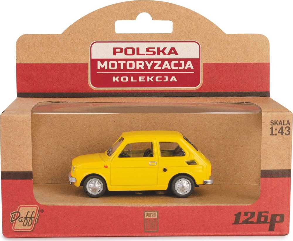Daffi Važiuoklė PRL Fiat 126p geltona