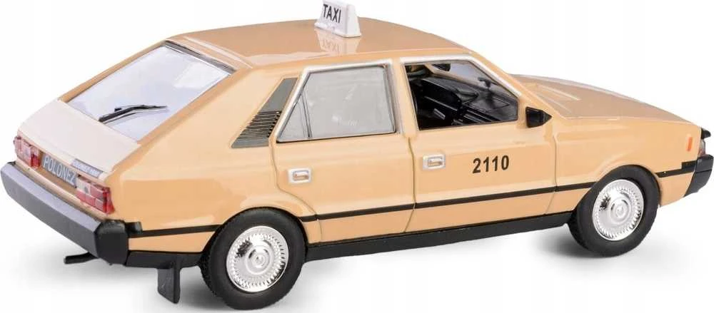 Metalinis lengvasis automobilis 1 43 Polonez taxi smėlio spalvos WB DAFFI K-583.