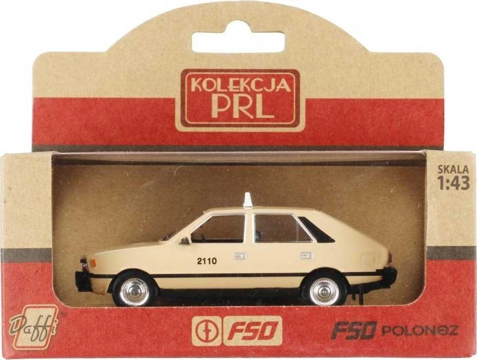 Metalinis lengvasis automobilis 1 43 Polonez taxi smėlio spalvos WB DAFFI K-583.