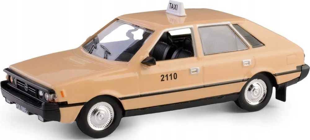 Metalinis lengvasis automobilis 1 43 Polonez taxi smėlio spalvos WB DAFFI K-583.