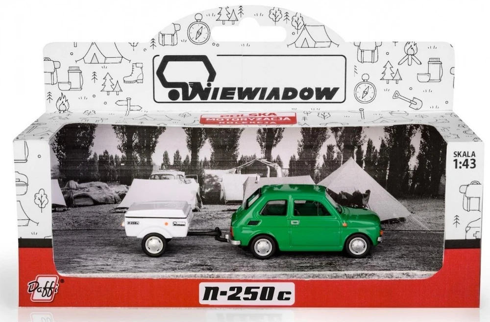 Daffi Fiat 126p+priekaba.Niewiad Short žalias.K-613 16139