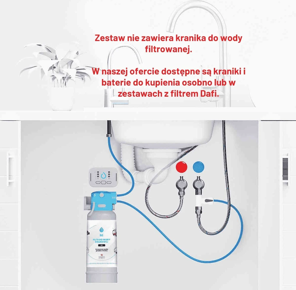 Dafi Flow Comfort D1 filtro montavimo schema