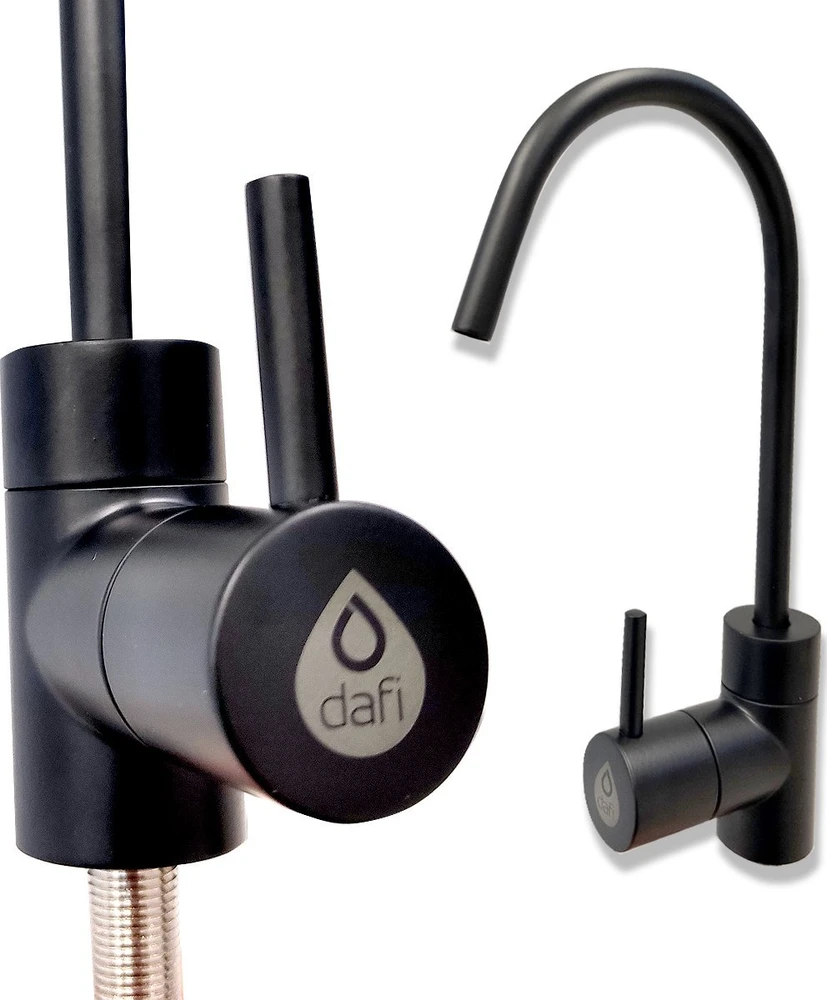 Dafi FLOW COMFORT D1 filtravimo sistema + ALTO filtruoto vandens čiaupas juodas