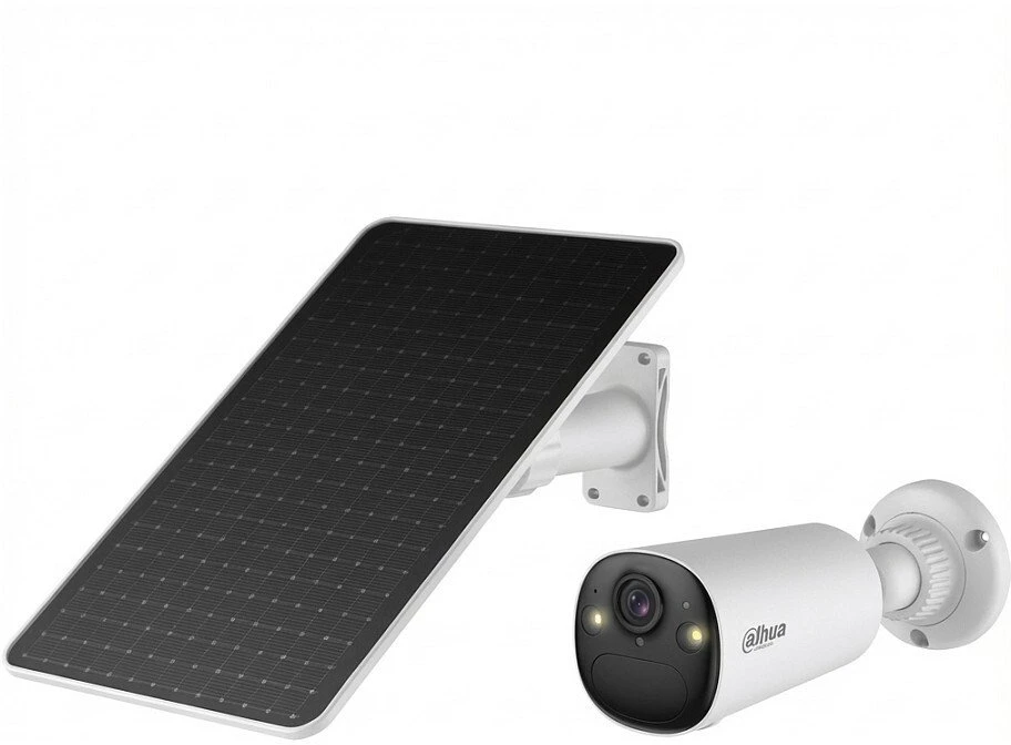 SAULĖS ENERGIJOS IP KAMERA, LAUKO RINKINYS/BF8CP-0210B-XL/M0508 APOLLO BULLET C1 Wi-Fi 6, išmanusis dvigubas apšvietimas - 8 Mpx 2.1 mm DAHUA