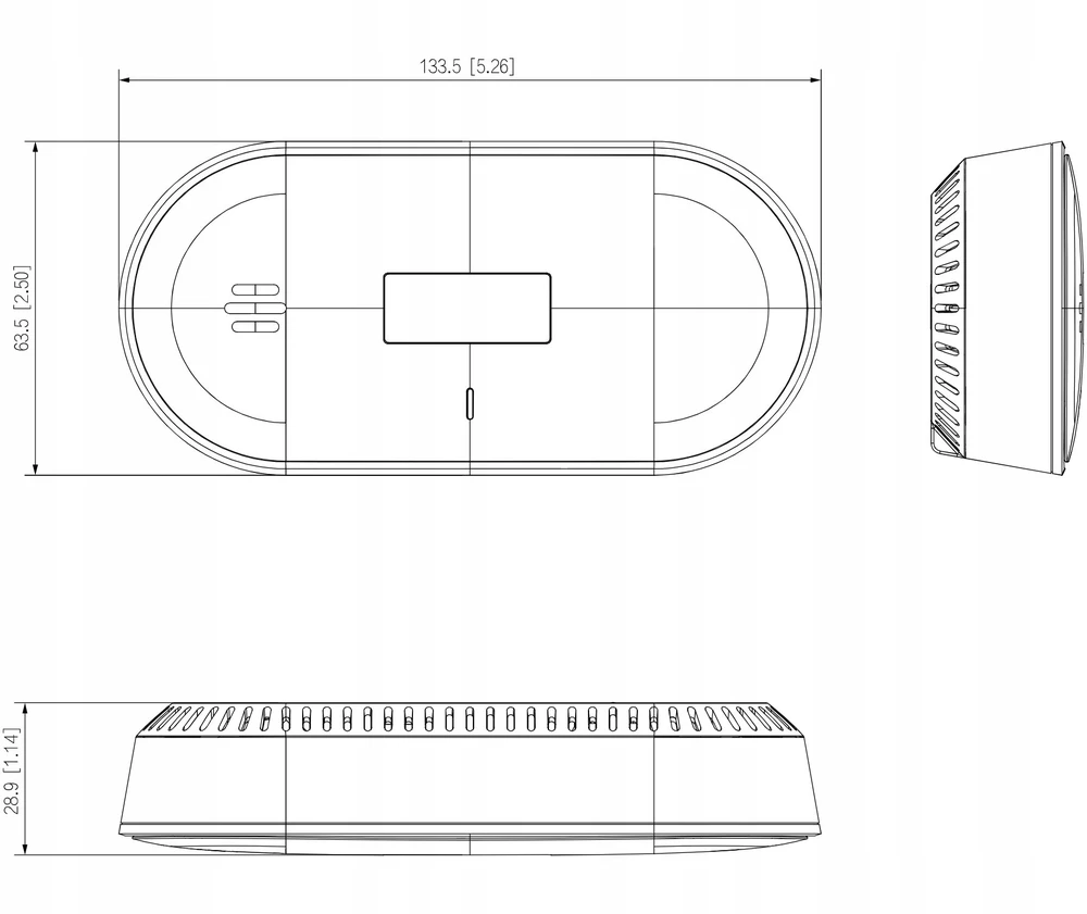 Dahua Technology BELAIDIS ANGLIES MONOKSIDO DETEKTORIUS (ČADO) HY-GC30A-R8 WISUALARM