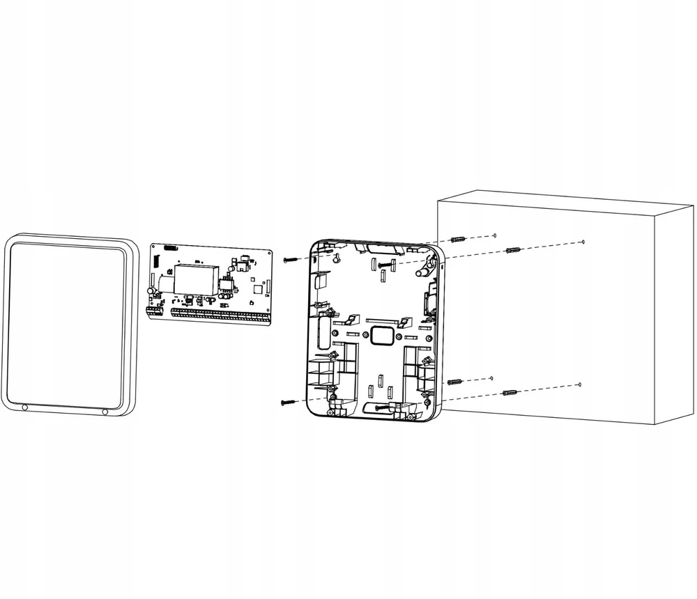 BELAIDIS LAIDINIS ĮVESTIES/IŠVESTIES PLĖTIKLIS ARM9A4-P-W2(868) DAHUA
