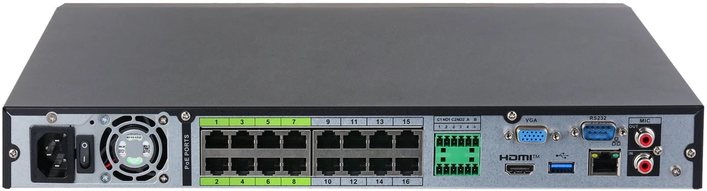 IP REGISTRATORIUS NVR5216-16P-EI2 16 KANALŲ, 16 PoE WizSense DAHUA