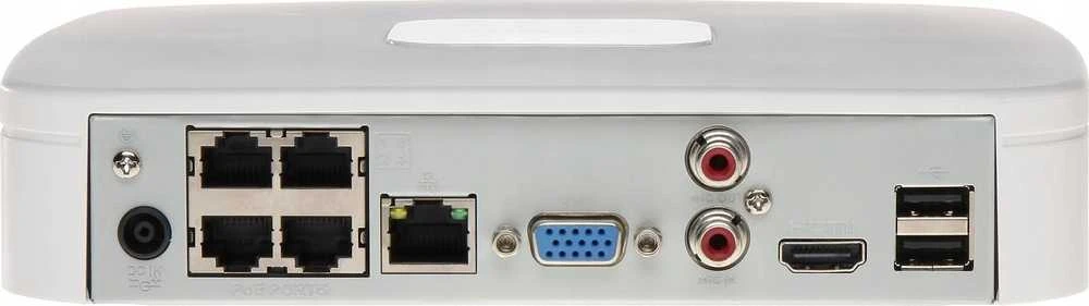 IP REGISTRATORIUS NVR4104-P-EI 4 KANALAI, 4 PoE WizSense DAHUA