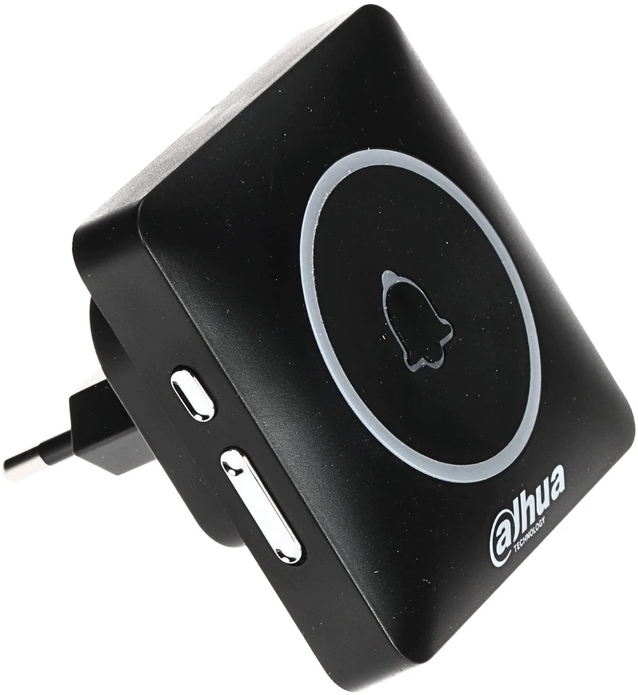 BELAIDIS DURŲ SKAMBUTIS SU KAMERA + BELAIDIS GONGAS VDKB01-BB Wi-Fi 6, 4 Mpx DAHUA