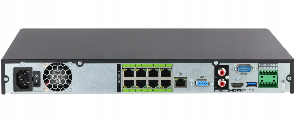Dahua Technology Co Tinklo Vaizdo Įrašymo Įrenginys - Dahua 8 Kanalų PoE AI NVR NVR5208-8P-EI2