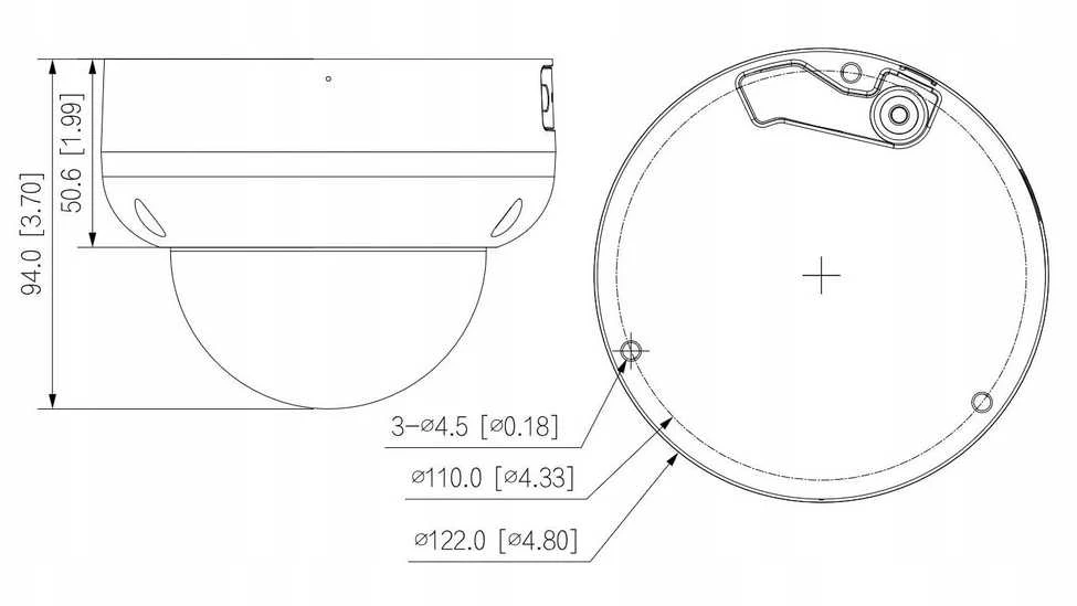 Fotoaparato IP Dahua IPC-HDBW3649R-ZAS-IL-27135