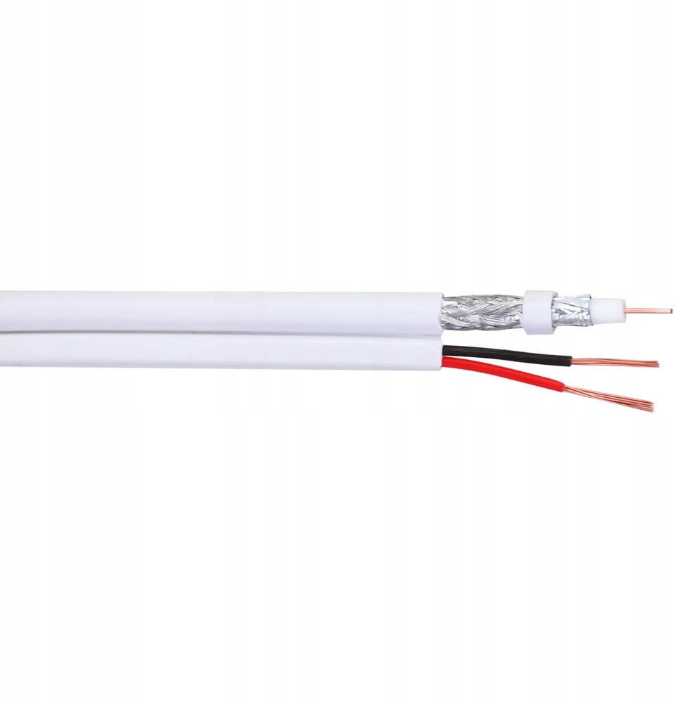 CCTV KABELIS PFM941I-RG59N/21-100-Baltas RG59 + 2 x 0,75 mm² DAHUA