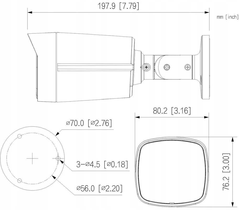 AHD, HD-CVI, HD-TVI, PAL KAMERA HAC-HFW1500TLM-IL-T-0360B-DIP Išmanus dvigubas apšvietimas – 5 Mpx 3.6 mm DAHUA