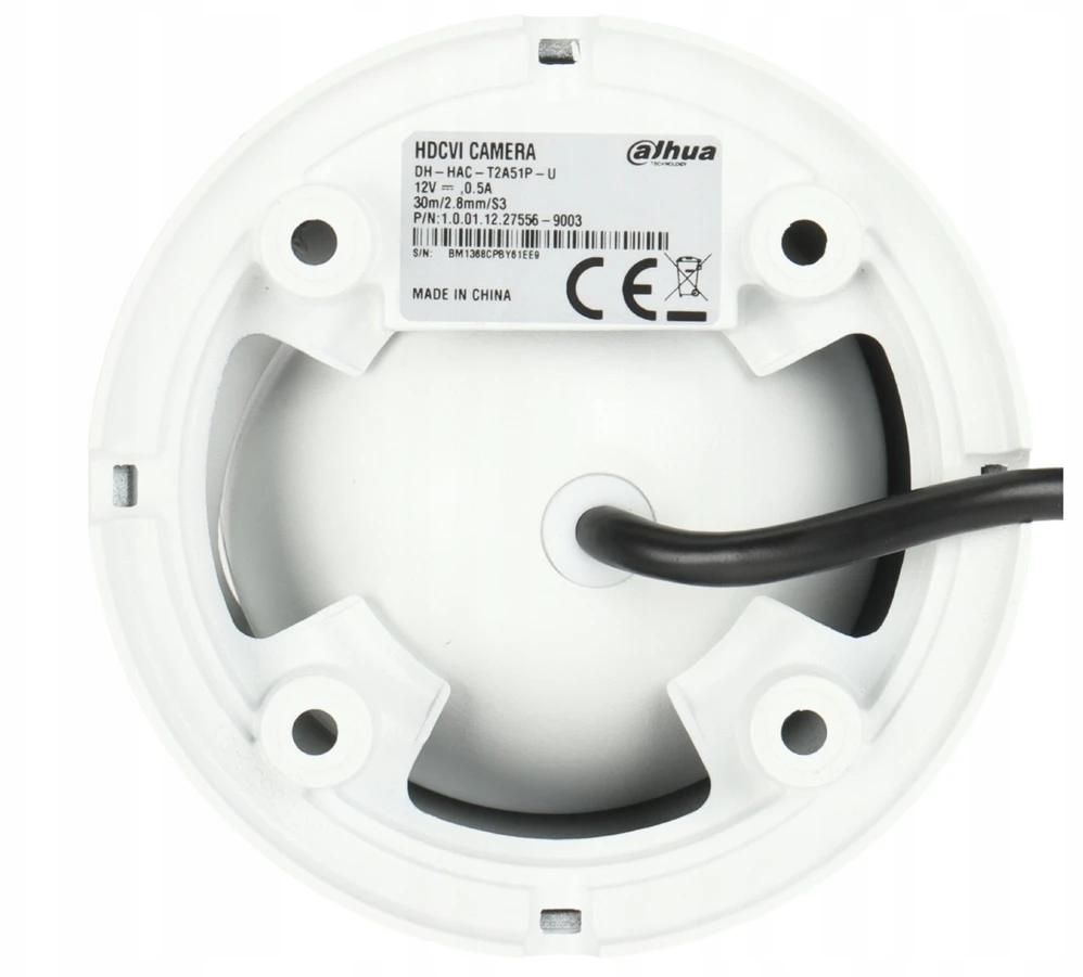 Dahua Technology KAMEROS AHD, HD-CVI, HD-TVI, PAL HAC-T2A51-U-0280B-S3-DIP – 5 Mpx 2,8 mm DU