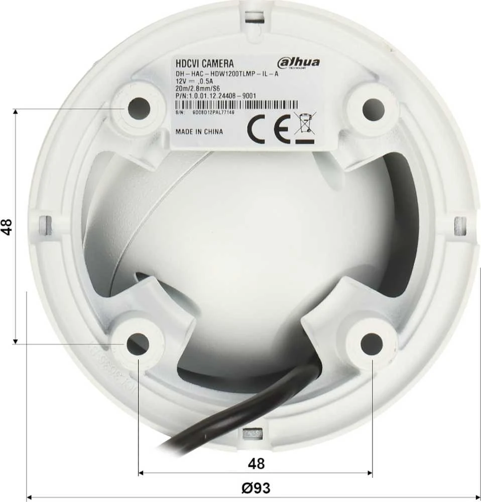 AHD, HD-CVI, HD-TVI, PAL KAMEROS HAC-HDW1801TLM-IL-A-0280B-S2 – 8,3 Mpx 4K UHD 2,8 mm DAHUA