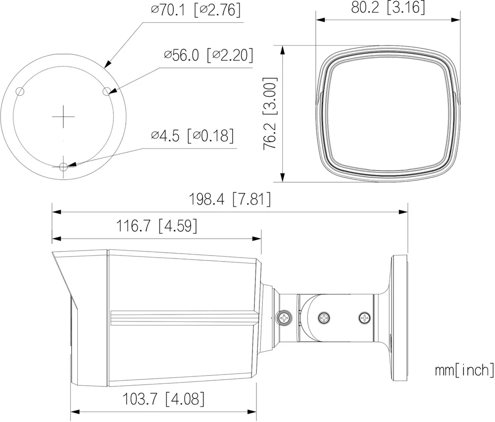 Dahua Technology 4W1 Dahua kamera HAC-HFW1500TLM-IL-A-0280B-S3-DIP-juoda