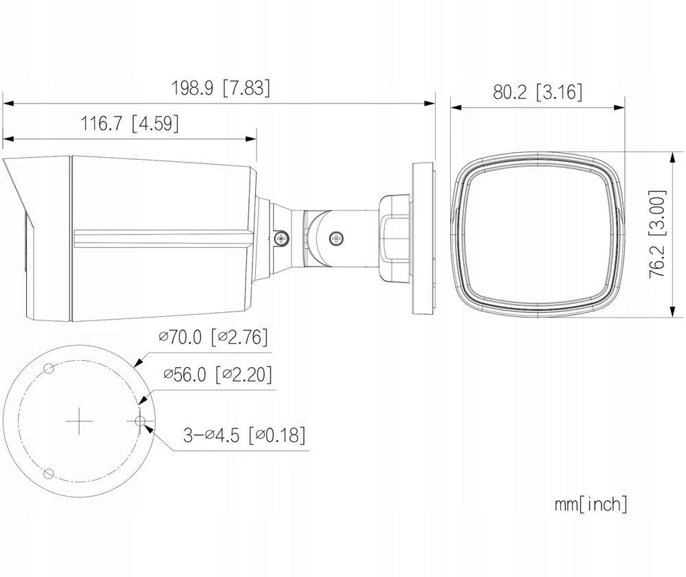 Dahua Technology AHD, HD-CVI, HD-TVI, PAL HAC-HFW1200TLM-I6-A-0360B-S6 - 1080p 3,6 mm DVIEJŲ KAMERŲ
