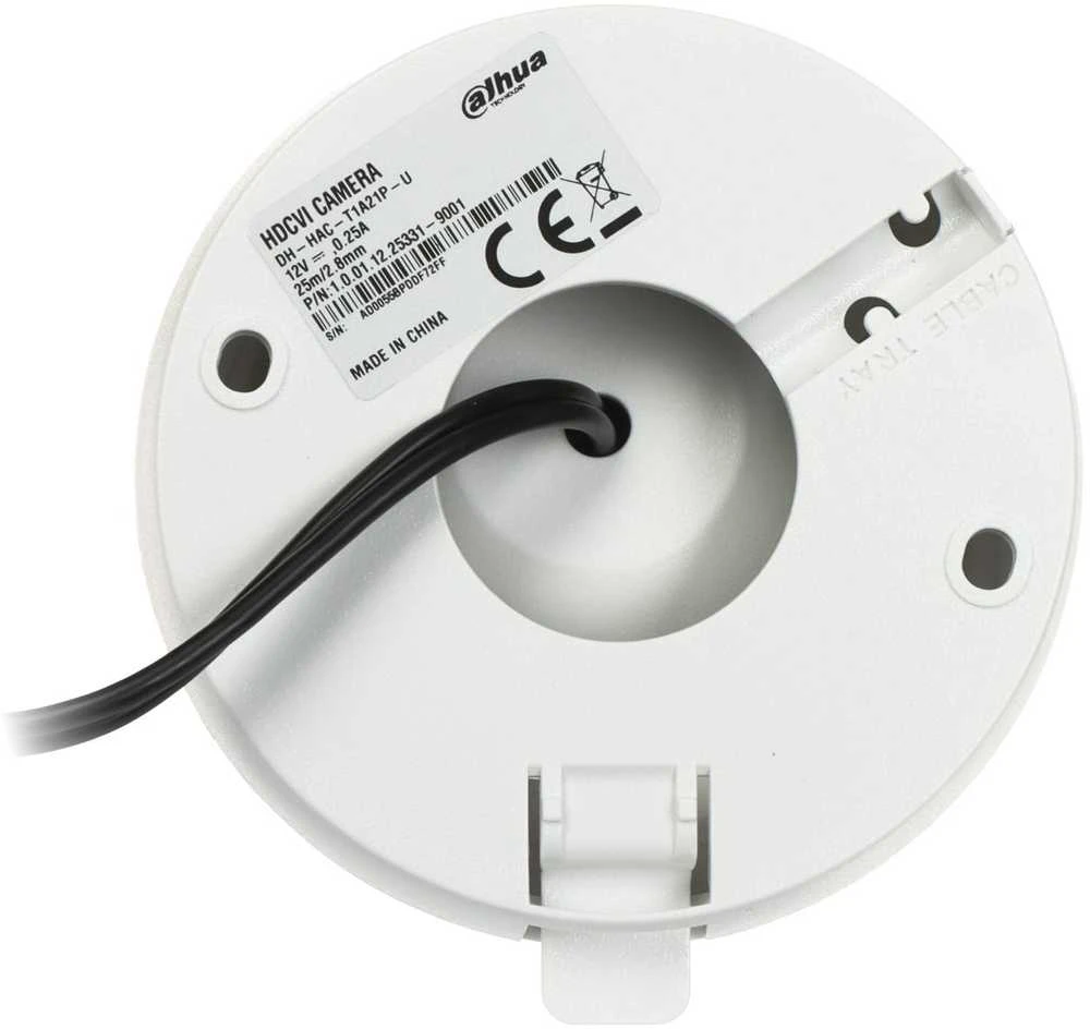 AHD, HD-CVI, HD-TVI, PAL KAMERA HAC-T1A21-U-0280B - 1080p 2.8mm DAHUA