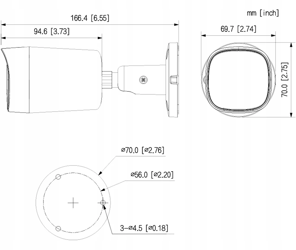 Dahua Technology KAMERA AHD, HD-CVI, HD-TVI, PAL HAC-HFW1500RM-0280B-S3-DIP - 5 Mpx 2.8 mm DAHUA