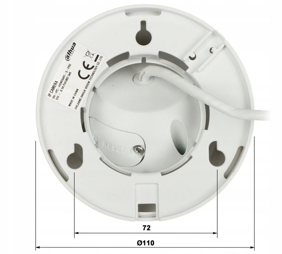 IP KAMERA IPC-HDW2649T-S-LED-0360B-PRO WizSense WizColor - 6 Mpx 3.6 mm DAHUA