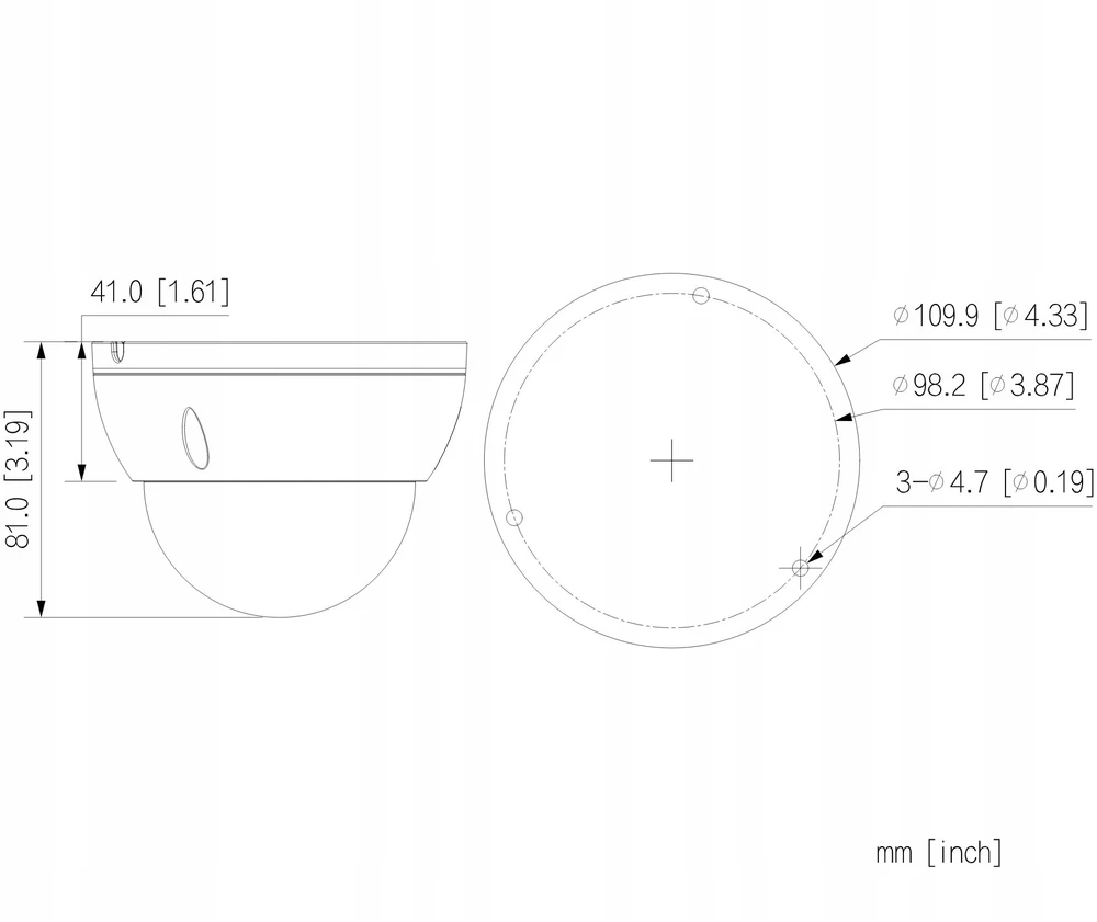 Dahua Technology KAMERA WANDALOODPORNA AHD, HD-CVI, HD-TVI, PAL HAC-HDBW2501E-0280B-S2 – 5 Mpx 2,8 mm DAHUA