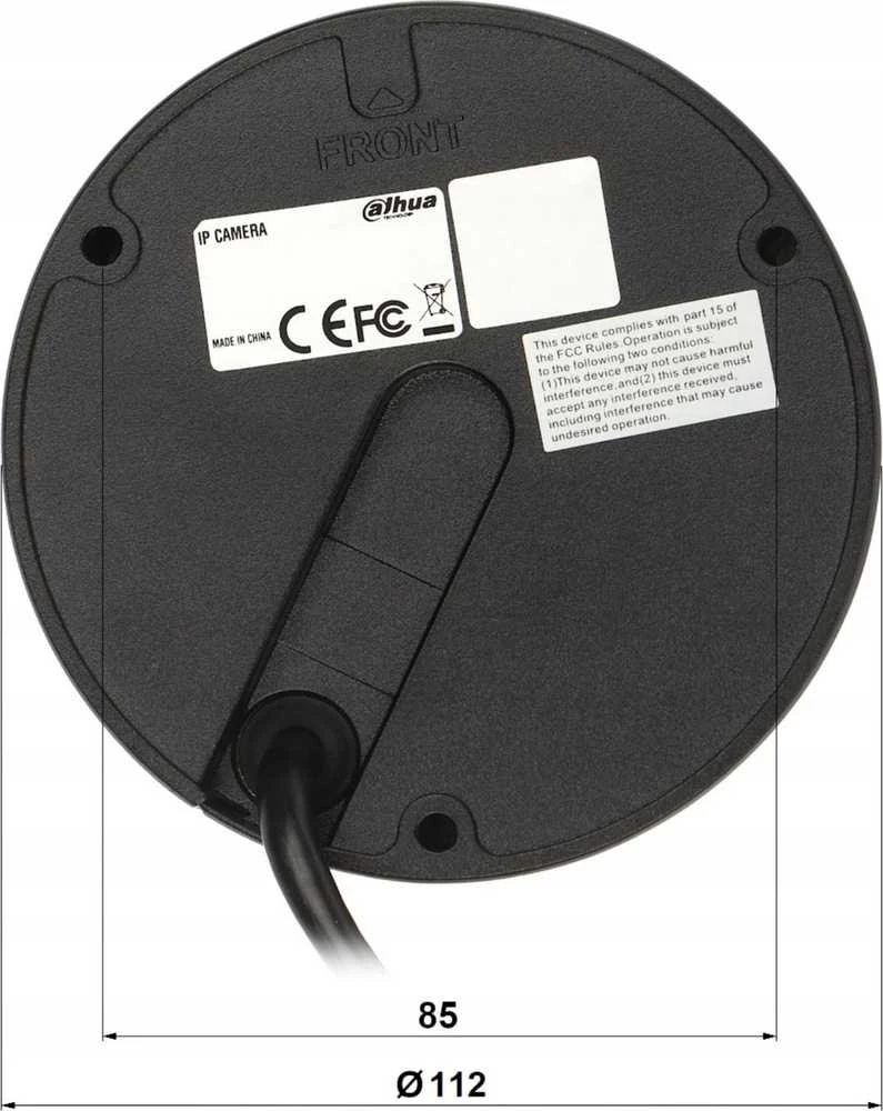 ANTIVANDALINĖ IP KAMERA IPC-HDBW3849E-AS-IL-0280B-Juodas WizSense Smart Dual Light - 8 Mpx 4K UHD 2.8 mm DAHUA