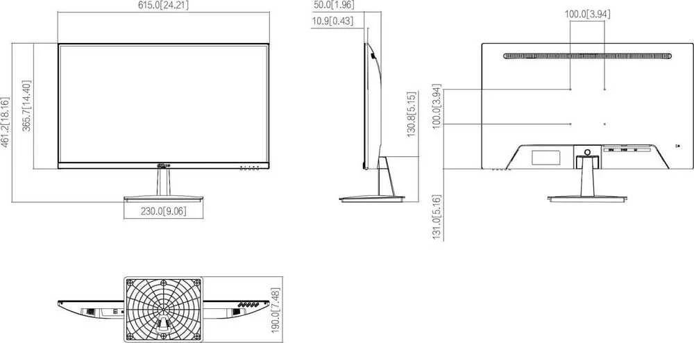 MONITORIUS VGA, HDMI LM27-L200N 27 " DAHUA