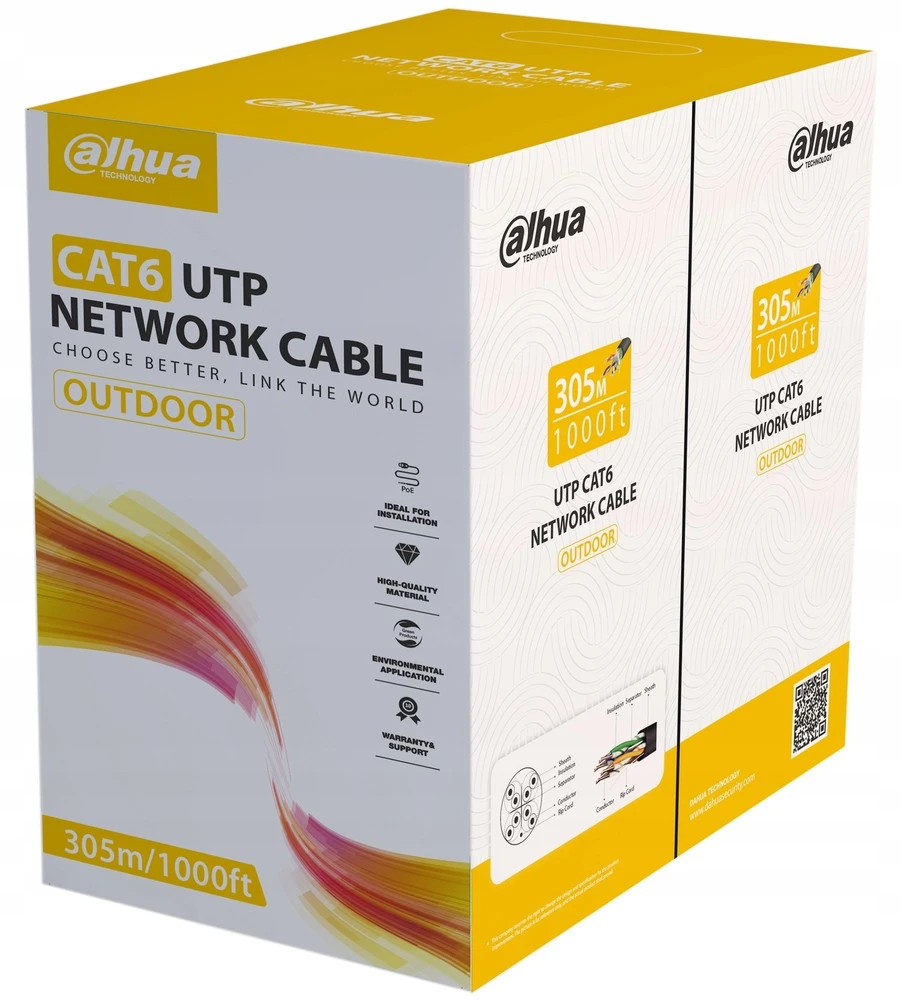 Dahua Technology SKRĘTKA UTP PFM920-6UN-Juodas DAHUA
