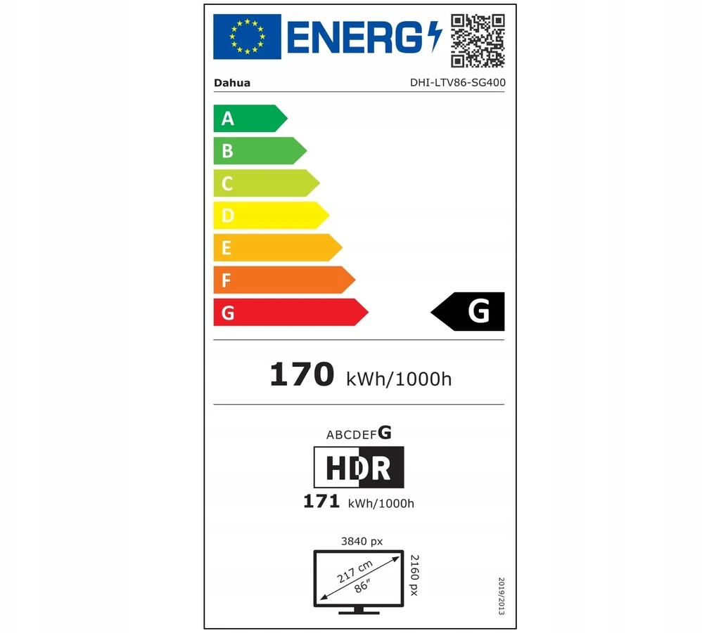 Dahua Technology TELEVIZORIUS LTV86-SG400 Google TV 86 sp. – 4K UHD 60 Hz DAHUA