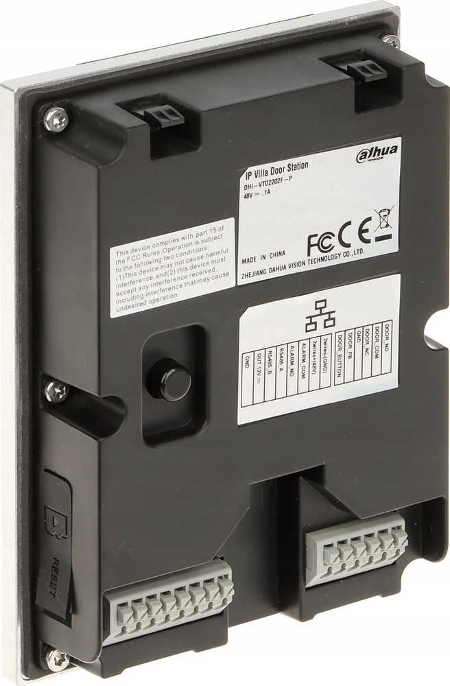 Dahua Technology Co IP telefonspynės spalvota kamera 2MP 160°, IP65, IK07, SIP, 2-wire arba IP