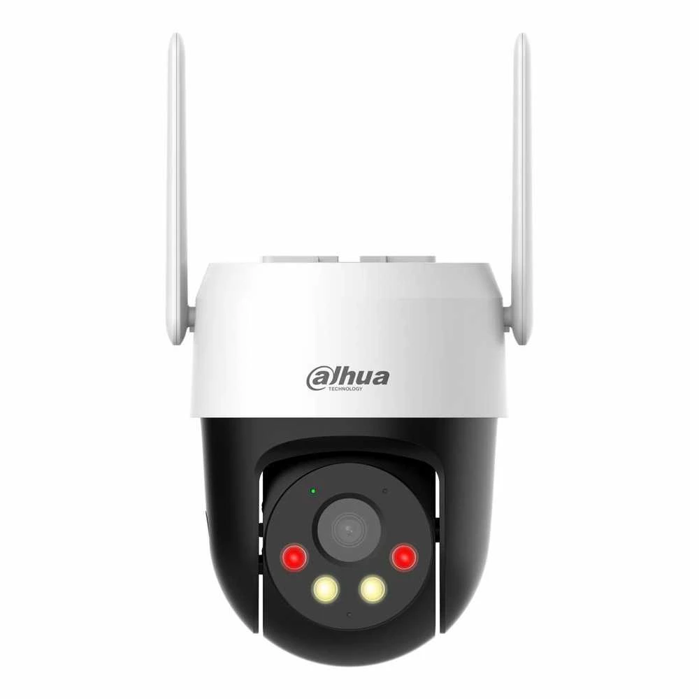 „Dahua“ dvigubo židinio nuotolio 3MP 4G kamera / dvipusis pokalbis / IP66 / dirbtinio intelekto aptikimas / garso ir šviesos signalizacija / išmanusis dvigubas apšvietimas