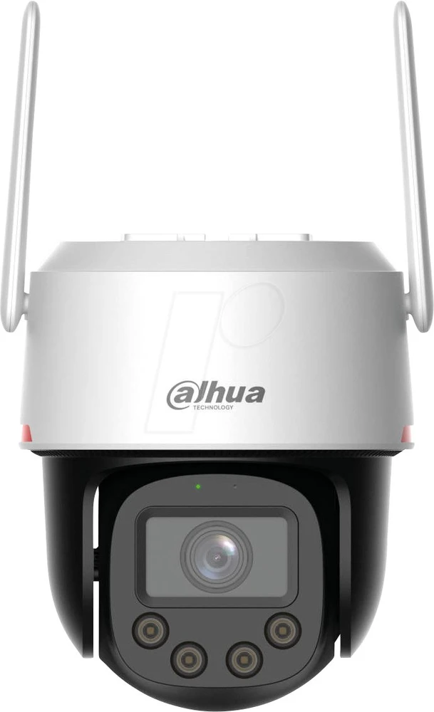 „Dahua“ lauko besisukanti kamera 4MP 4G / dvipusis pokalbis / IP66 / „WizColor“ / AI aptikimas / garso ir šviesos signalizacija