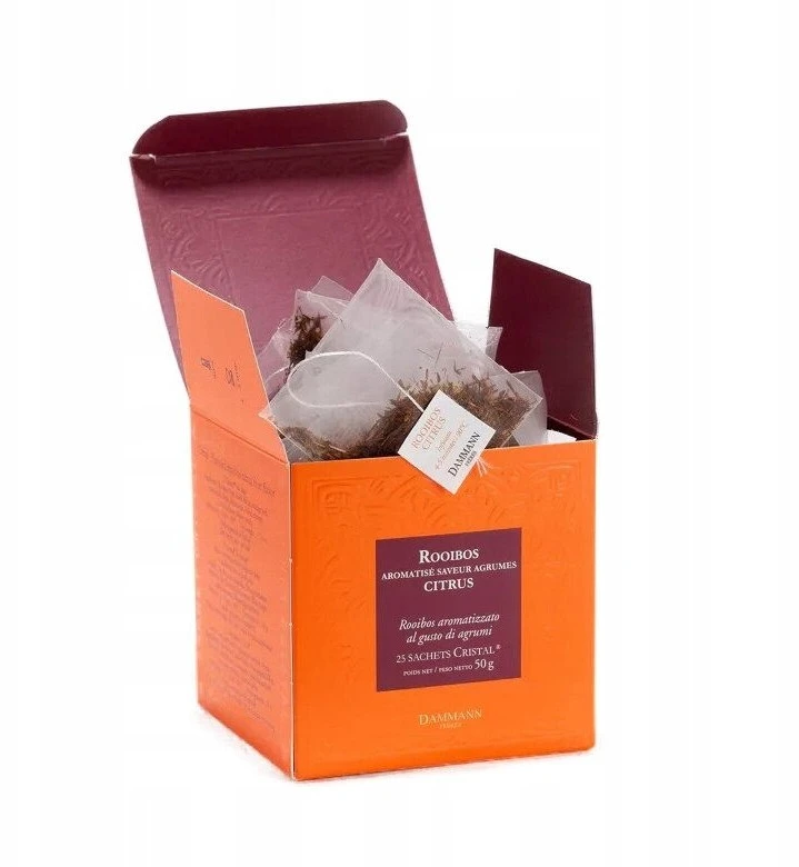 DAMMANN Frères Dammann Herbata rooibos Herbata ziołowa Rooibos Citrus 25 saszetek