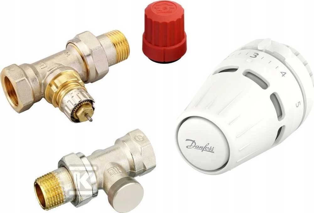 Danfoss 3 dalių rinkinys Regus RA veržlė +RA-N+RLV-S 15 tiesi