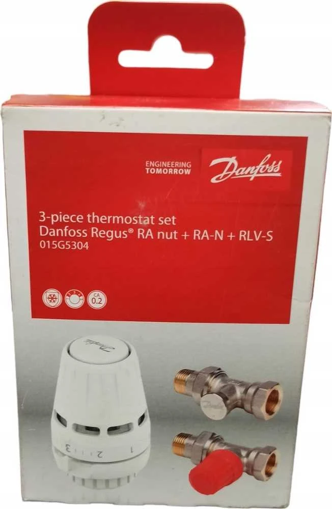 Danfoss 3 dalių rinkinys Regus RA veržlė +RA-N+RLV-S 15 tiesi
