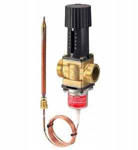 Danfoss AVTB20 su movine jungtimi, 3/4" vidinis sriegis, jutiklis Ø9,5x155 mm - nustatymo diapazonas nuo 30 iki 100 laipsnių su kvs 3,4.