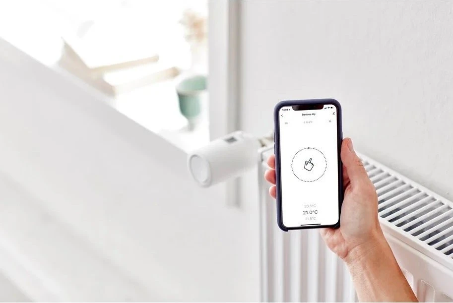 Išmani belaidė šildymo valdymo sistema Danfoss Ally, radiatoriaus termostatas RA+M30x1.5