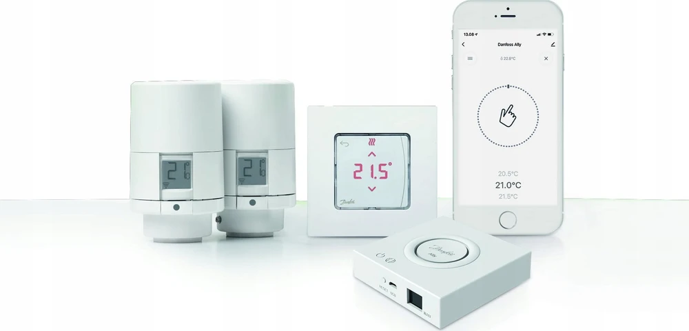 Išmani belaidė šildymo valdymo sistema Danfoss Ally, radiatoriaus termostatas RA+M30x1.5