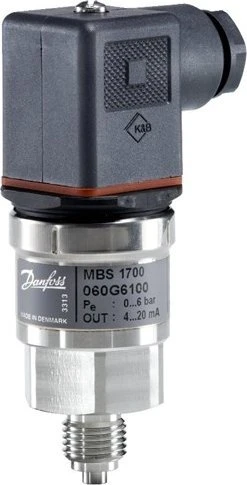 Danfoss MBS 1700-2211-A1AB08-0 slėgio siųstuvas, 0-16 barų 4-20 mA MBS 1/2 EN837 060G6106