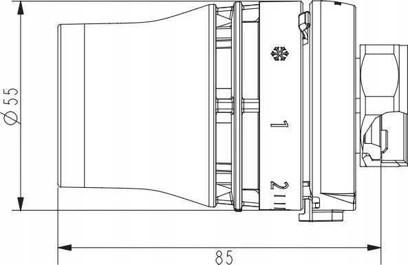 Redia™ sensors vecajiem Danfoss RTD-N vārstiem.Iebūvēts sensors, 8 °C - 28 °C, RTD