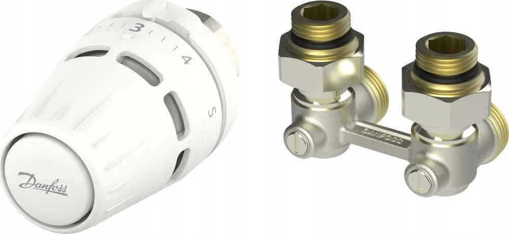 Danfoss Rinkinys 2-elementowy Regus M30x1.5 + RLV-KB 1/2'' kątowy