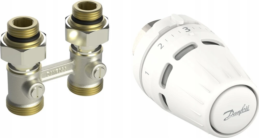 Danfoss Rinkinys 2-elementowy Regus M30x1.5 + RLV-KB 1/2'' prosty